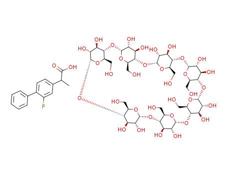 complex of flurbiprofen with β-cyclodextrin (1:1)