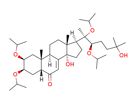 (2S,3R,5R,9R,10R,13R,14S,17S)-14-Hydroxy-17-((1R,2R)-5-hydroxy-1,2-diisopropoxy-1,5-dimethyl-hexyl)-2,3-diisopropoxy-10,13-dimethyl-1,2,3,4,5,9,10,11,12,13,14,15,16,17-tetradecahydro-cyclopenta[a]phenanthren-6-one