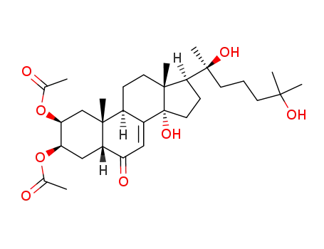 Acetic acid (2S,3R,5R,9R,10R,13R,14S,17S)-3-acetoxy-17-((S)-1,5-dihydroxy-1,5-dimethyl-hexyl)-14-hydroxy-10,13-dimethyl-6-oxo-2,3,4,5,6,9,10,11,12,13,14,15,16,17-tetradecahydro-1H-cyclopenta[a]phenanthren-2-yl ester