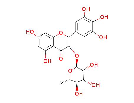 3-[(6-deoxy-α-L-Mannopyranosyl)oxy]-5,7-dihydroxy-2-(3,4,5-trihydroxyphenyl)-4H-benzopyran-4-one