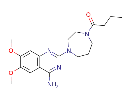 1-Butanone,1-[4-(4-amino-6,7-dimethoxy-2-quinazolinyl)hexahydro-1H-1,4-diazepin-1-yl]-