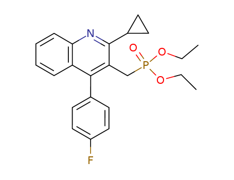 Phosphonic acid, [[2-cyclopropyl-4-(4-fluorophenyl)-3-quinolinyl]methyl]-, diethyl ester