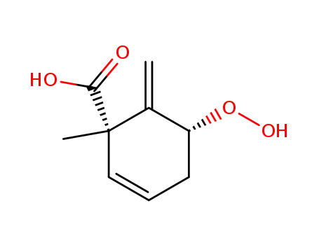 (1S,5R)-5-Hydroperoxy-1-methyl-6-methylene-cyclohex-2-enecarboxylic acid