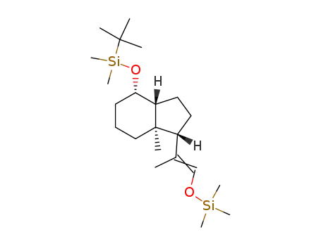 <1R-(1α,3aβ,4α,7aα)>-4-<<(1,1-dimethylethyl)dimethylsilyl>oxy>-7a-methyl-1-<1-methyl-2-<(trimethylsilyl)oxy>-1-ethenyl>octahydro-1H-indene