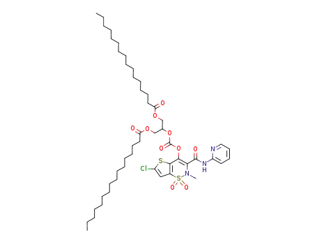 4-<<2-(1,3-dipalmitoyloxy)propyl>carbonyloxy>-6-chloro-2-methyl-N-2-pyridinyl-2H-thieno<2,3-e>-1,2-thiazine-3-carboxamide 1,1-dioxide