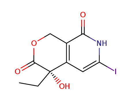 (S)-4-ethyl-4-hydroxy-6-iodo-3-oxo-1H-pyrano[3,4-c]-8-pyridone