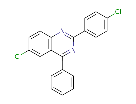 Molecular Structure of 49797-11-7 (6-chloro-2-(4-chlorophenyl)-4-phenylquinazoline)