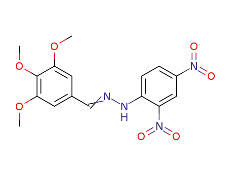 Molecular Structure of 14400-76-1 (Benzaldehyde, 3,4,5-trimethoxy-, (2,4-dinitrophenyl)hydrazone)