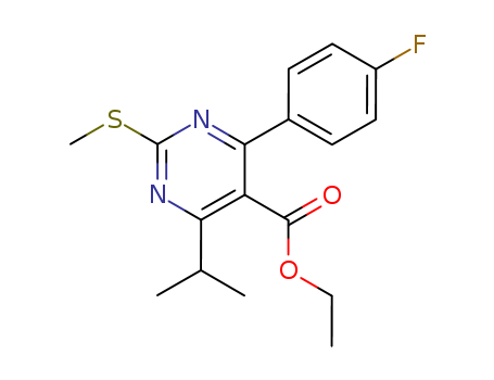 Ethyl 4-(4-Fluorophenyl)-6-isopropyl-2-methylthiopyrimidine-5-carboxylate