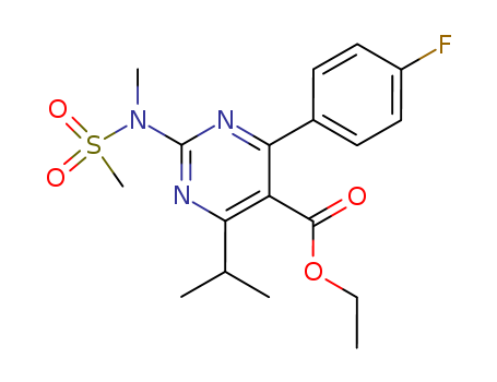 4-(4-Fluorophenyl)-6-isopropyl-2-[(Methanesulfonyl)MethylaMino]pyriMidine-5-carboxylic acid ethyl ester