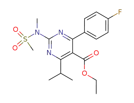 4-(4-Fluorophenyl)-6-isopropyl-2-[(methanesulfonyl)methylamino]pyrimidine-5-carboxylic acid ethyl ester