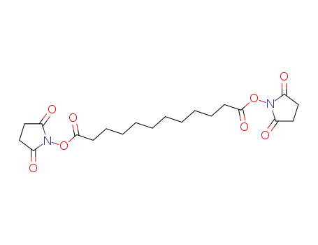 Molecular Structure of 75472-90-1 (2,5-Pyrrolidinedione, 1,1'-[(1,12-dioxo-1,12-dodecanediyl)bis(oxy)]bis-)