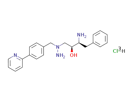 1-[4-(pyridin-2-yl)phenyl]-4(S)-hydroxy-5(S)-2,5-diamino-6-phenyl-2-azahexane trihydrochloride