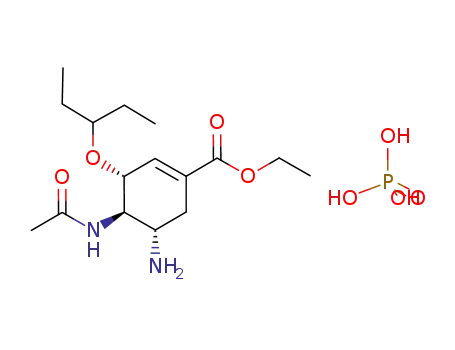 Molecular Structure of 204255-11-8 (Oseltamivir phosphate)