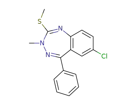 7-chloro-3-methyl-2-(methyl-thio)-5-phenyl-3H-1,3,4-benzotriazepine