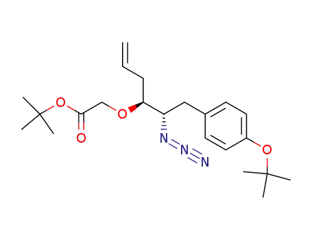 {1-[1-azido-2-(4-tert-butoxy-phenyl)-ethyl]-but-3-enyloxy}-acetic acid tert-butyl ester