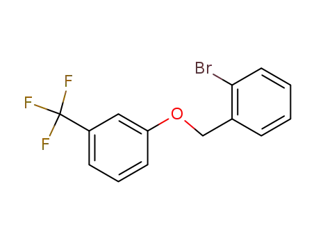 Molecular Structure of 248582-57-2 (Benzene, 1-bromo-2-[[3-(trifluoromethyl)phenoxy]methyl]-)