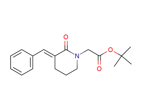 {2-Oxo-3-[1-phenyl-meth-(E)-ylidene]-piperidin-1-yl}-acetic acid tert-butyl ester