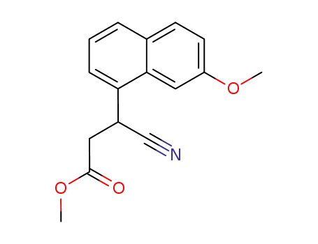 methyl 3-cyano-3-(7-methoxynaphthalen-1-yl)propanoate