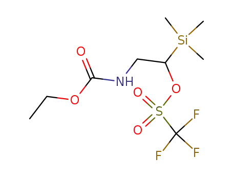 Ethyl N-(2-trifluoromethanesulfonyl-2-trimethylsilylethyl)carbamate