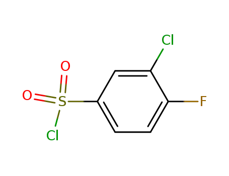 Molecular Structure of 91170-93-3 (3-Chloro-4-fluorobenzenesulfonyl chloride)
