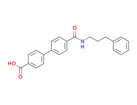 4'-(3-phenyl-propylcarbamoyl)-biphenyl-4-carboxylic acid
