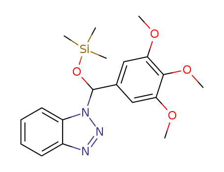 1-[trimethylsilyloxy-(3,4,5-trimethoxyphenyl)methyl]benzotriazole