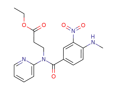 Ethyl3-(4-(methylamino)-3-nitro-N-(pyridin-2-yl)benzamido)propanoate