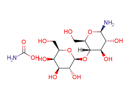 (2S,3R,4S,5R,6R)-2-((2R,3S,4R,5R,6R)-6-Amino-4,5-dihydroxy-2-hydroxymethyl-tetrahydro-pyran-3-yloxy)-6-hydroxymethyl-tetrahydro-pyran-3,4,5-triol; compound with carbamic acid