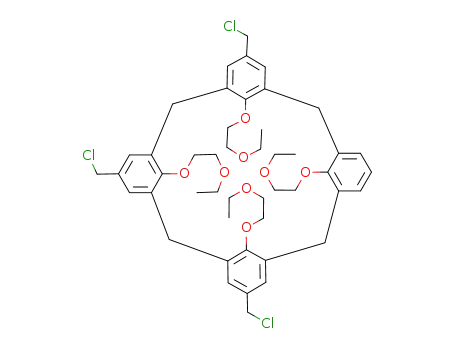 5,11,17-tris(chloromethyl)-25,26,27,28-tetrakis(2-ethoxyethyl)calix[4]arene