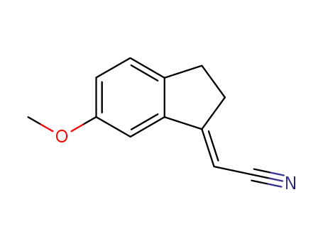 (E)-(6-methoxyindan-1-ylidene)acetonitrile