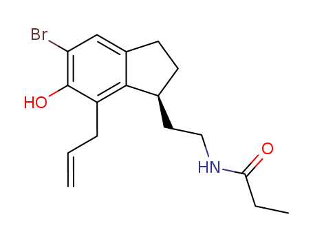 (S)-N-[2-[7-Allyl-5-bromo-2,3-dihydro-6-hydroxy-1H-inden-1-yl]ethyl]propanamide