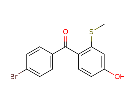 Methanone, (4-bromophenyl)[4-hydroxy-2-(methylthio)phenyl]-