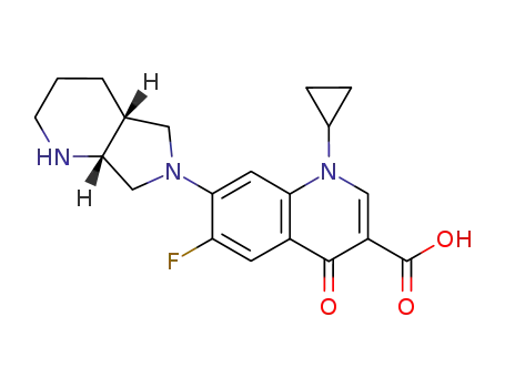 1-cyclopropyl-6-fluoro-7-{(4aR,7aR)-hexahydro-1H-pyrrolo[3,4-b]pyridin-6(2H)-yl}-4-oxo-1,4-dihydroquinoline-3-carboxylic acid
