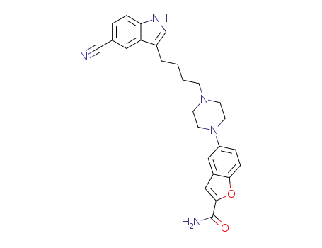 2-Benzofurancarboxamide,5-[4-[4-(5-cyano-1H-indol-3-yl)butyl]-1-piperazinyl]-