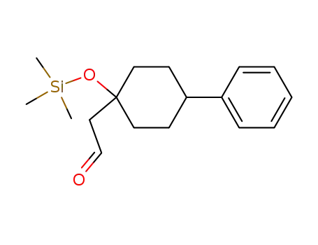 (4-phenyl-1-(trimethylsiloxy)cyclohexyl)acetaldehyde