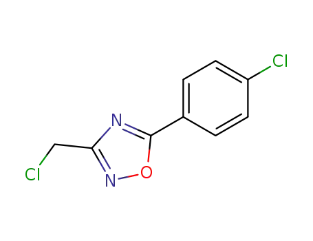 Molecular Structure of 73217-30-8 (3-(CHLOROMETHYL)-5-(4-CHLOROPHENYL)-1,2,4-OXADIAZOLE)