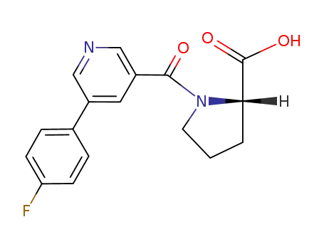 (S)-1-[5-(4-Fluoro-phenyl)-pyridine-3-carbonyl]-pyrrolidine-2-carboxylic acid