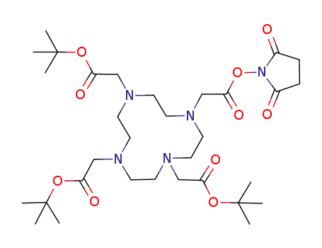 Molecular Structure of 819869-77-7 (DOTA-mono-NHS-tris(t-Bu ester)(B-270))