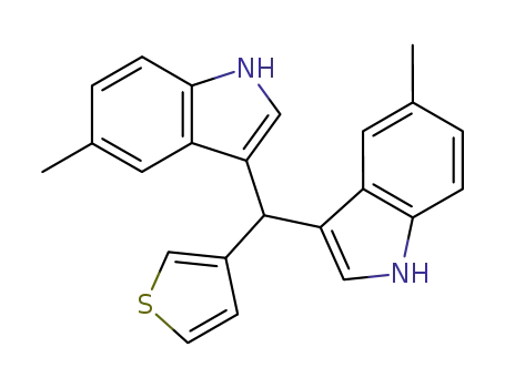 3,3'-bis-(5-methyl)-indolyl-3-thienylmethane