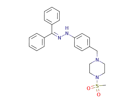 N-benzhydrylidene-N'-[4-(4-methanesulfonylpiperazin-1-ylmethyl)phenyl]hydrazine