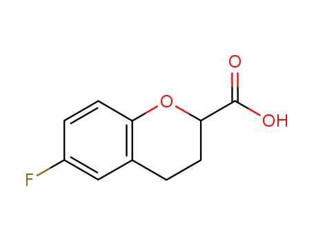 Molecular Structure of 99199-60-7 (6-Fluorochromane-2-carboxylic acid)