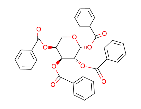 Molecular Structure of 7473-44-1 (β-L-Arabinopyranose tetrabenzoate)