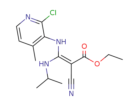 (Z)-ethyl 3-(2-chloro-4-methylpyridin-3-ylamino)-2-cyano-3-isopropylaminoacrylate