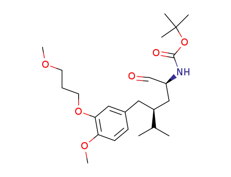 tert-Butyl ((2S,4S)-4-(4-methoxy-3-(3-methoxypropoxy)benzyl)-5-methyl-1-oxohexan-2-yl)carbamate