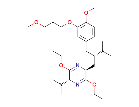 (2R,5S)-3,6-diethoxy-2-isopropyl-5-((S)-2-(4-methoxy-3-(3-methoxypropoxy)benzyl)-3-methylbutyl)-2,5-dihydropyrazine