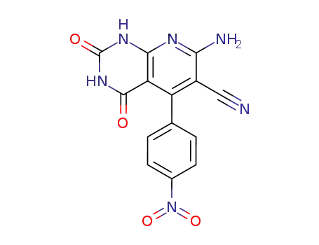 7-amino-1,2,3,4-tetrahydro-5-(4-nitrophenyl)-2,4-dioxopyrido[2,3-d]pyrimidine-6-carbonitrile