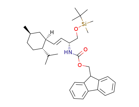 [(E)-(R)-1-(tert-Butyl-dimethyl-silanyloxymethyl)-3-((1S,2S,5R)-2-isopropyl-5-methyl-cyclohexyl)-allyl]-carbamic acid 9H-fluoren-9-ylmethyl ester