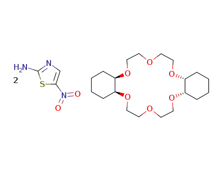 (4aR,11aR,15aS,22aS)-Icosahydro-5,8,11,16,19,22-hexaoxa-dibenzo[a,j]cyclooctadecene; compound with 5-nitro-thiazol-2-ylamine