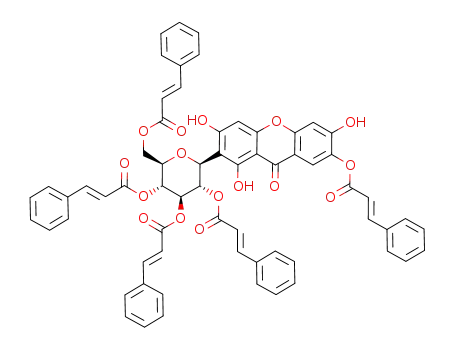 2-β-D-tetracinnamoylglucopyranosyl-7-cynnamoyloxy-1,3,6-trihydroxy-9H-xanthen-9-one